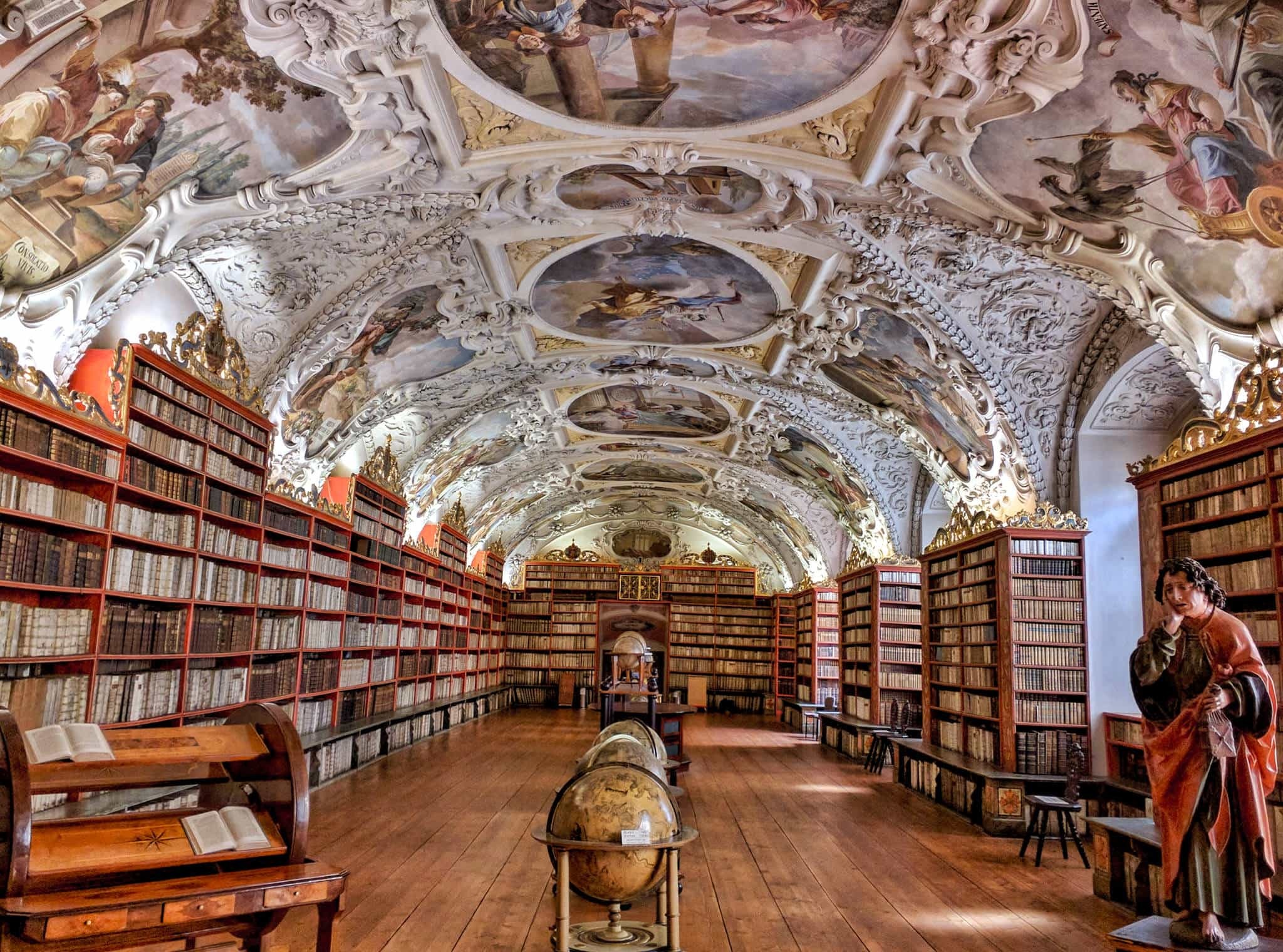 Strahov Monastery in Prague - Prague, Czech, Europe, Library, Longpost