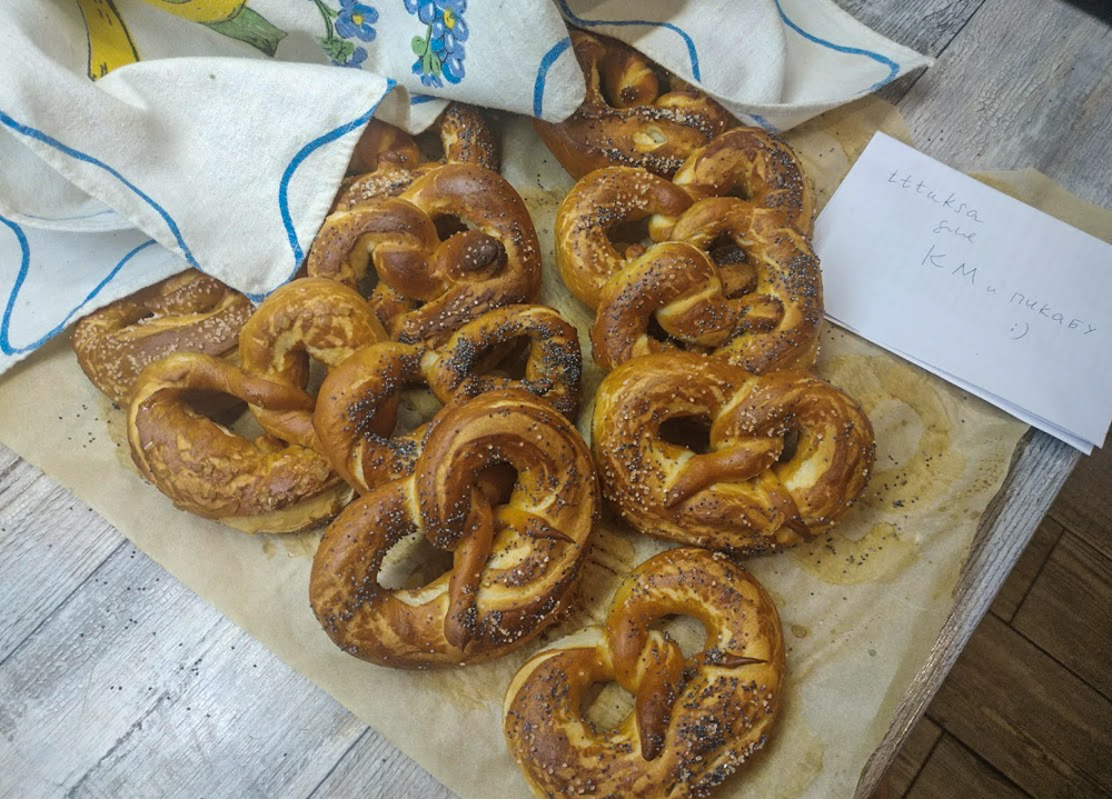 These are the pretzels - My, Bakery products, Recipe, Brezel, Pretzel, Longpost