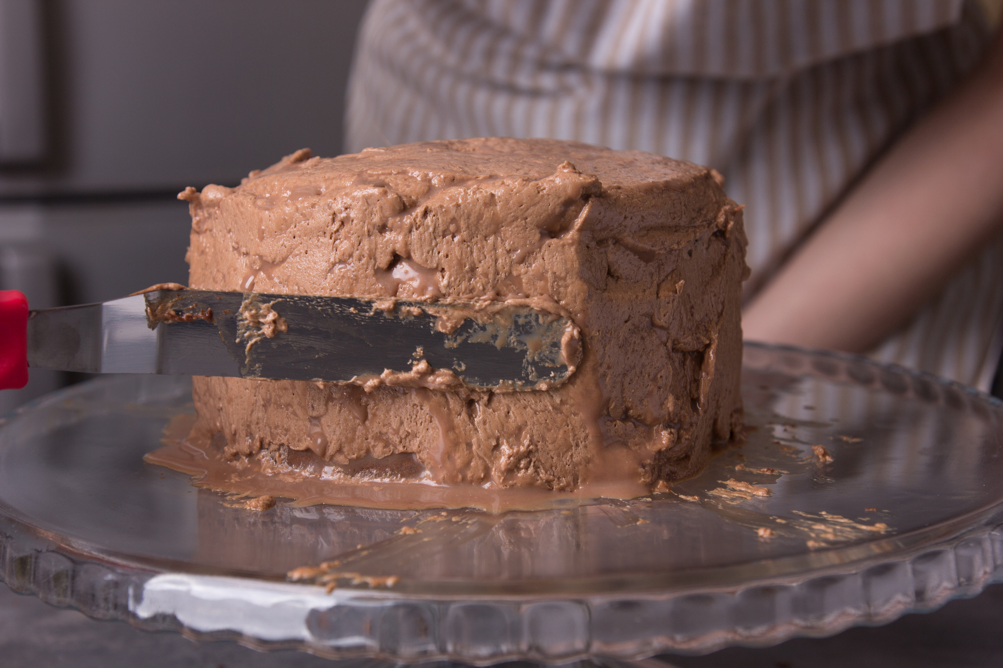 Buche de Noel cake - My, Recipe, Chocolate cake, Process, Strawberry (plant), Sweets, Longpost