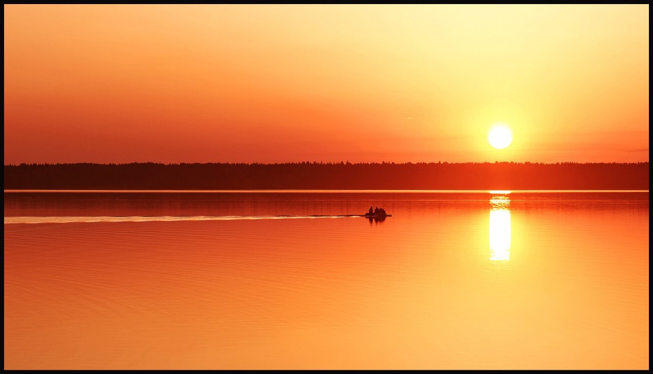 Do you love sunsets? I have them - My, Sunset, The photo, Lake, Longpost