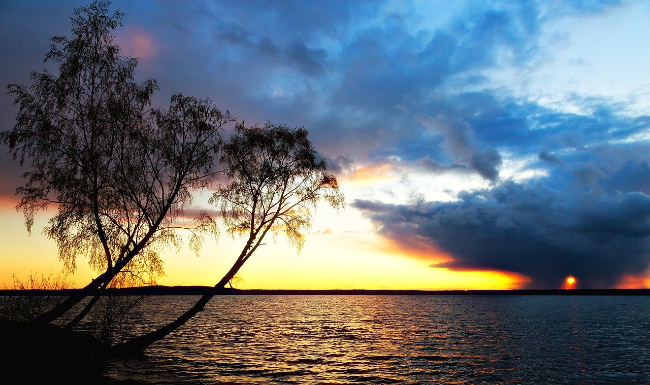 Do you love sunsets? I have them - My, Sunset, The photo, Lake, Longpost