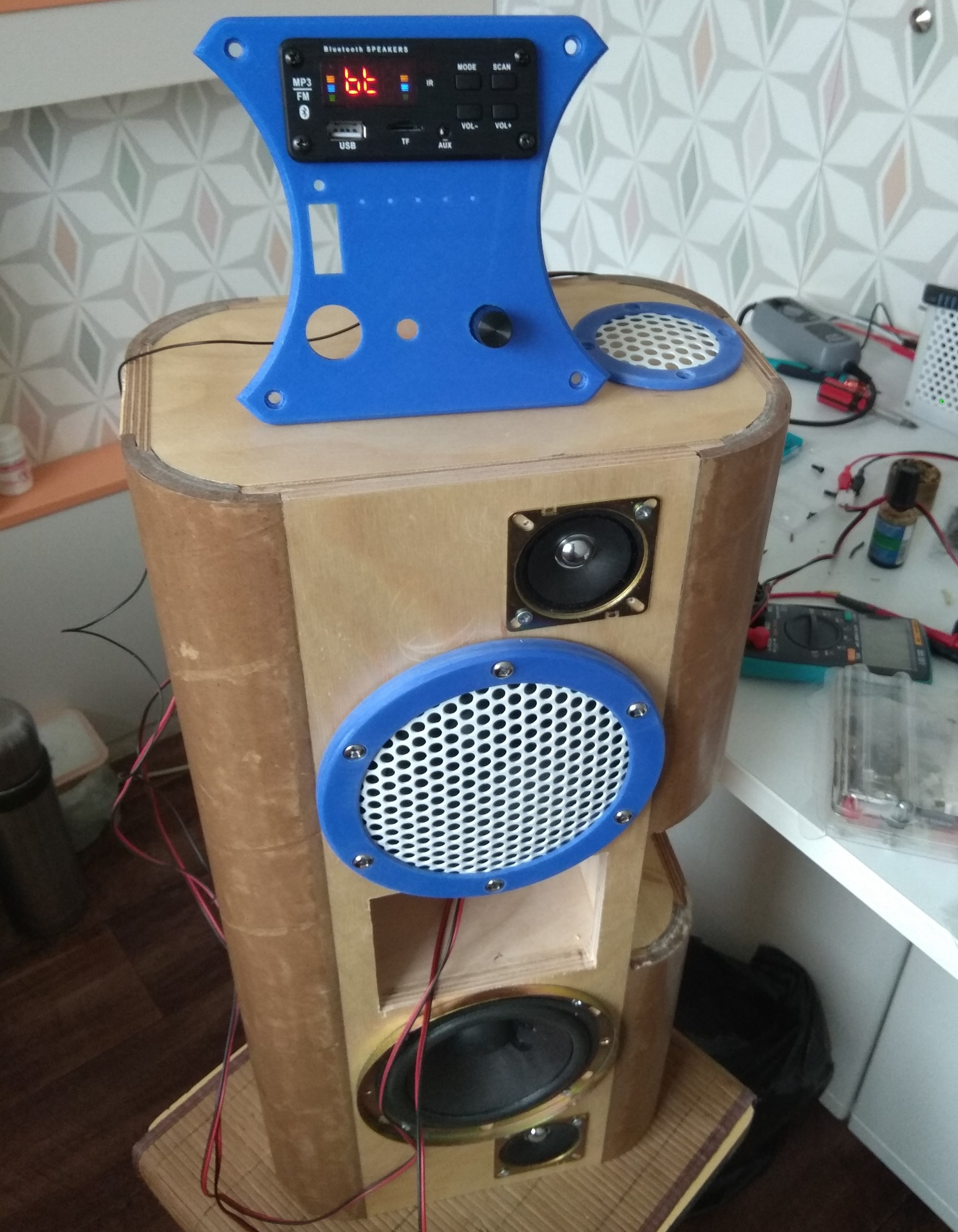 DIY mobile sound - My, Sound, With your own hands, Loudspeakers, Longpost, Mat, Needlework with process