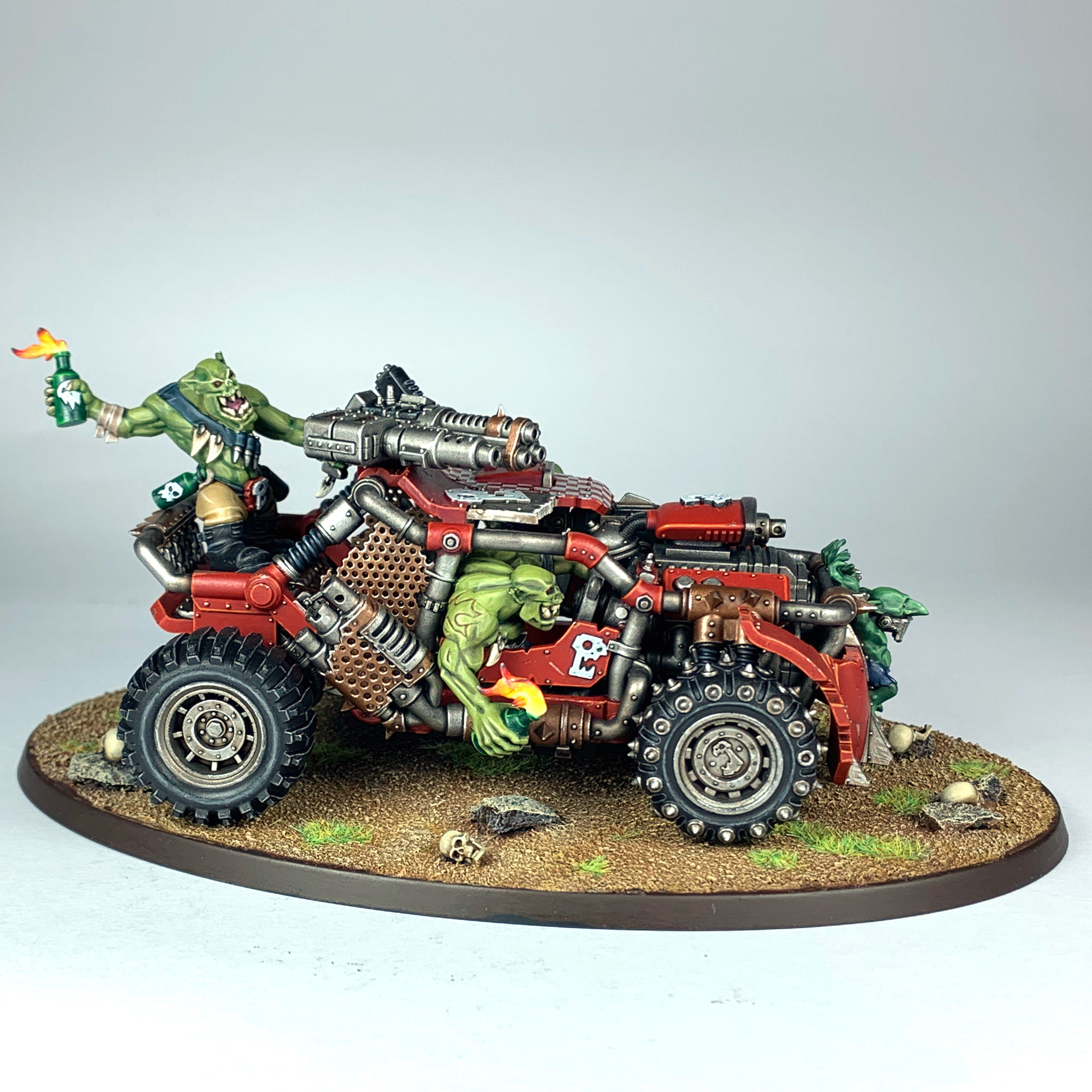 Хобби. Boomdakka Snazzwagon. Орочий Багги - Моё, Wh painting, Warhammer 40k, Warhammer, Орки, Покраска миниатюр, Хобби, Стендовый моделизм, Wh miniatures, Длиннопост