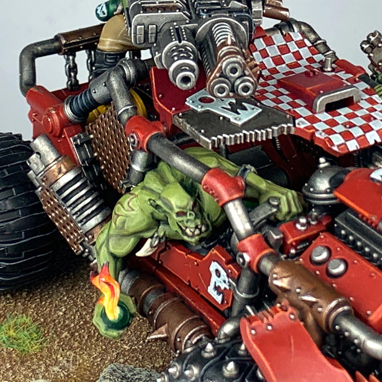 Хобби. Boomdakka Snazzwagon. Орочий Багги - Моё, Wh painting, Warhammer 40k, Warhammer, Орки, Покраска миниатюр, Хобби, Стендовый моделизм, Wh miniatures, Длиннопост