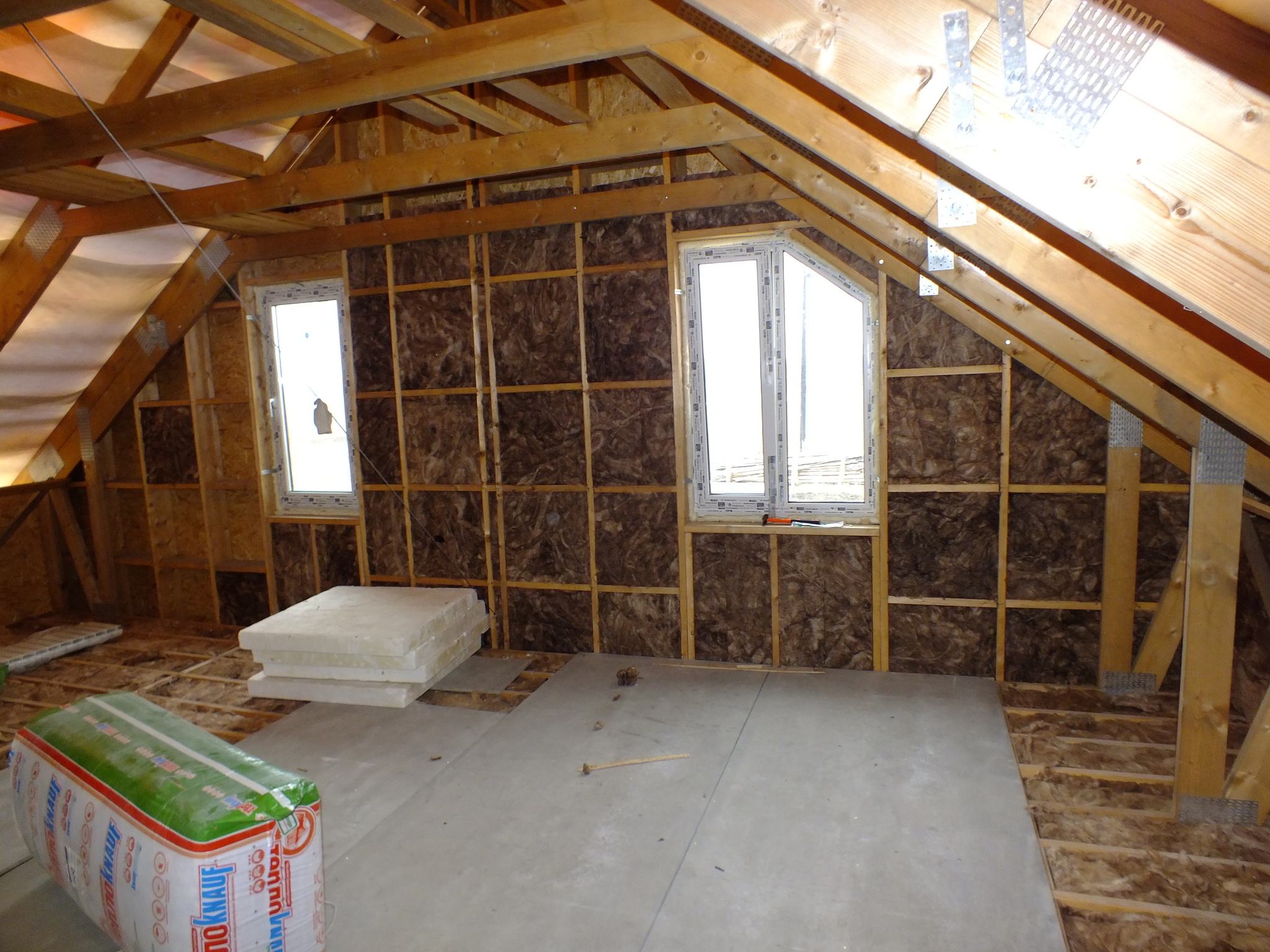 DIY frame. Part 3. Insulation, electrical, plasterboard - My, Frame house, Building, Window, Finishing, With your own hands, House, Longpost