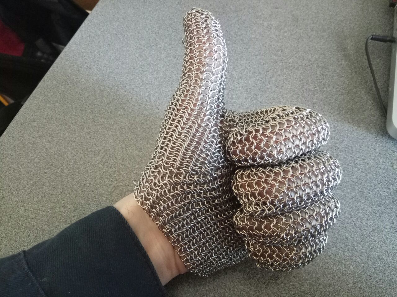 Boner's Glove - My, Longpost, Needlework with process, Gloves, Chain mail