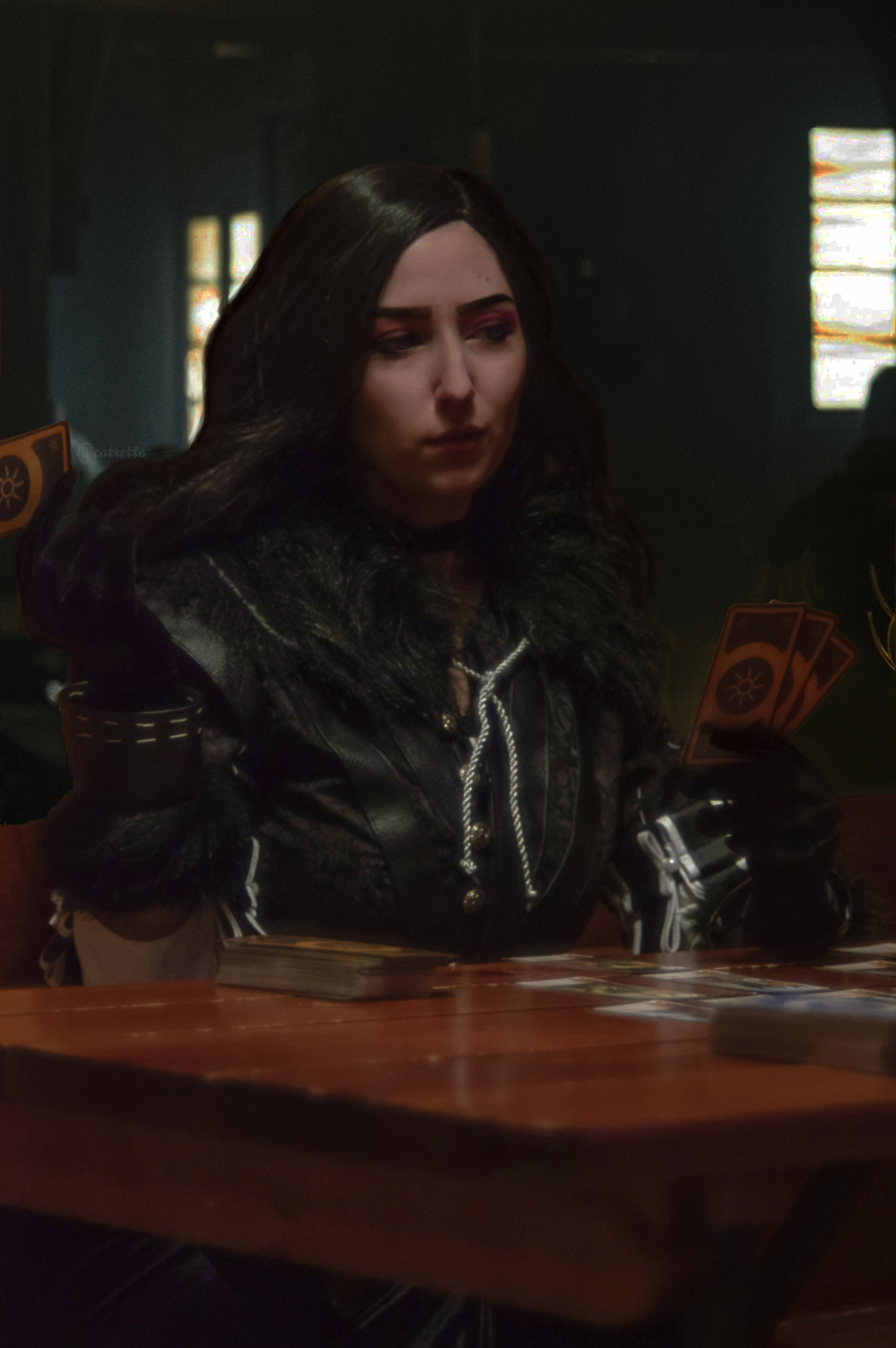 Shall we play gwent? - My, The photo, Beginning photographer, Photoshop master, Witcher, Yennefer, Cosplay, Retouch, Longpost