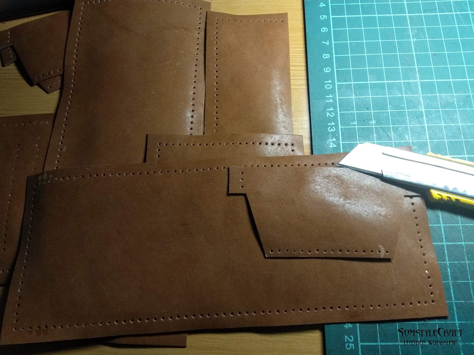 Wallet Kenya - My, Wallet, Needlework with process, Leather products, Longpost, Video