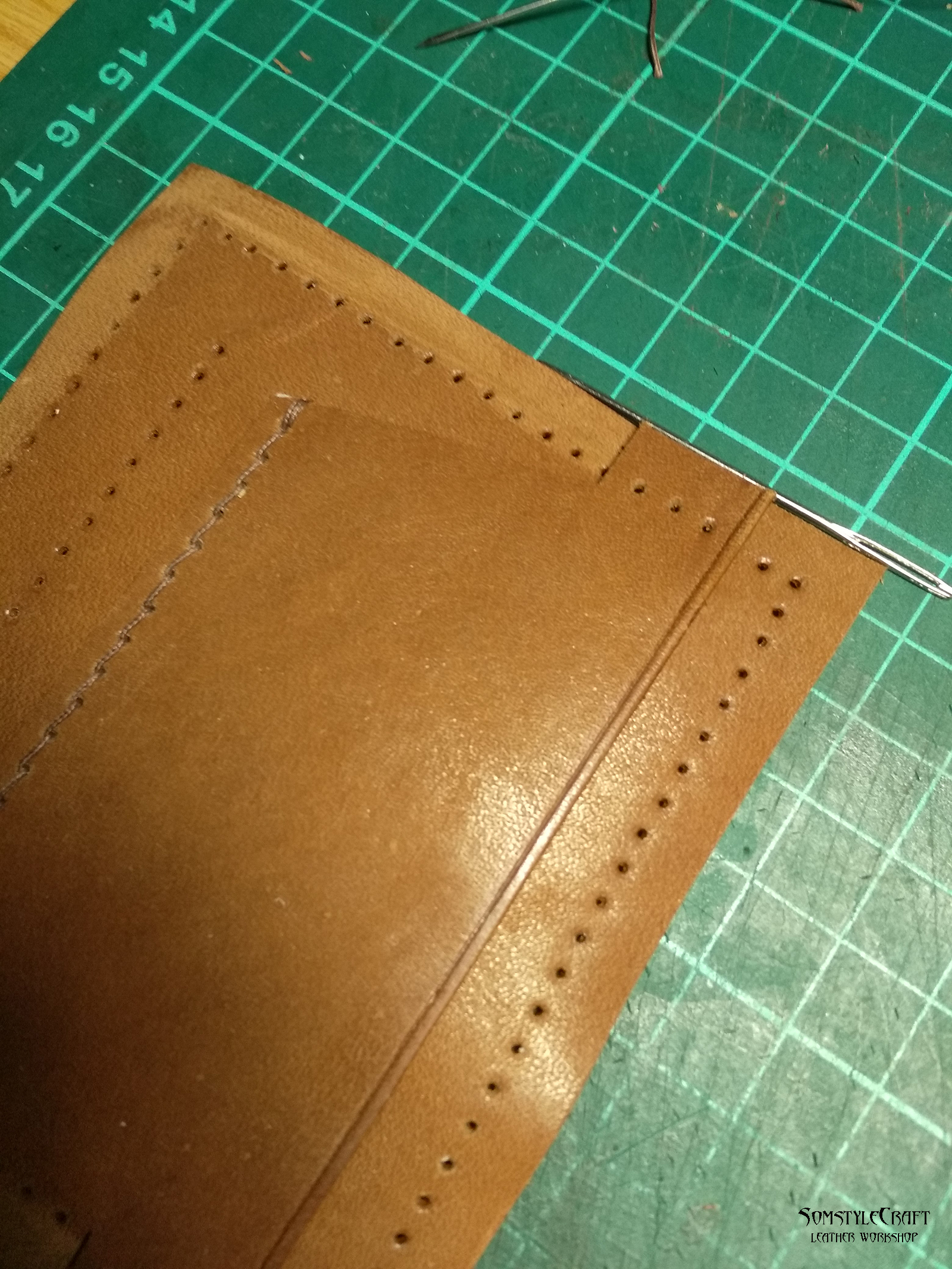 Wallet Kenya - My, Wallet, Needlework with process, Leather products, Longpost, Video