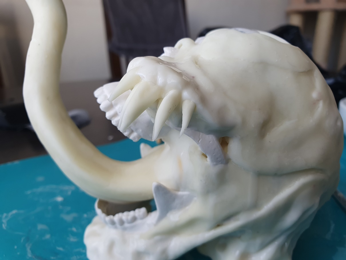 Upgrading a Chinese plastic skull to the skull of a dwarf Eddie Brock (Venom). Schizophrenic story with pictures. 1 part - My, Venom, Needlework with process, Humor, Longpost