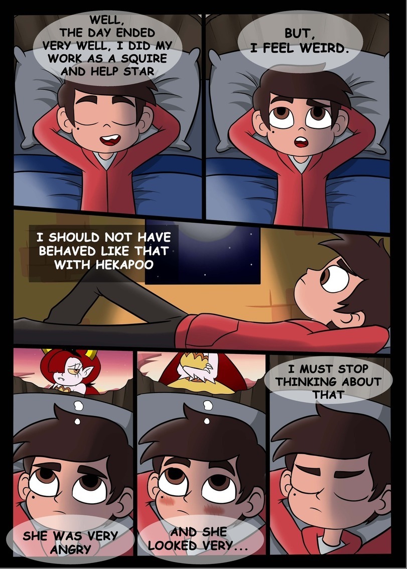 Star against the forces of evil. Comic strip (untranslated) - NSFW, Star vs Forces of Evil, Cartoons, Hekapoo, Marco diaz, Comics, Without translation, Longpost