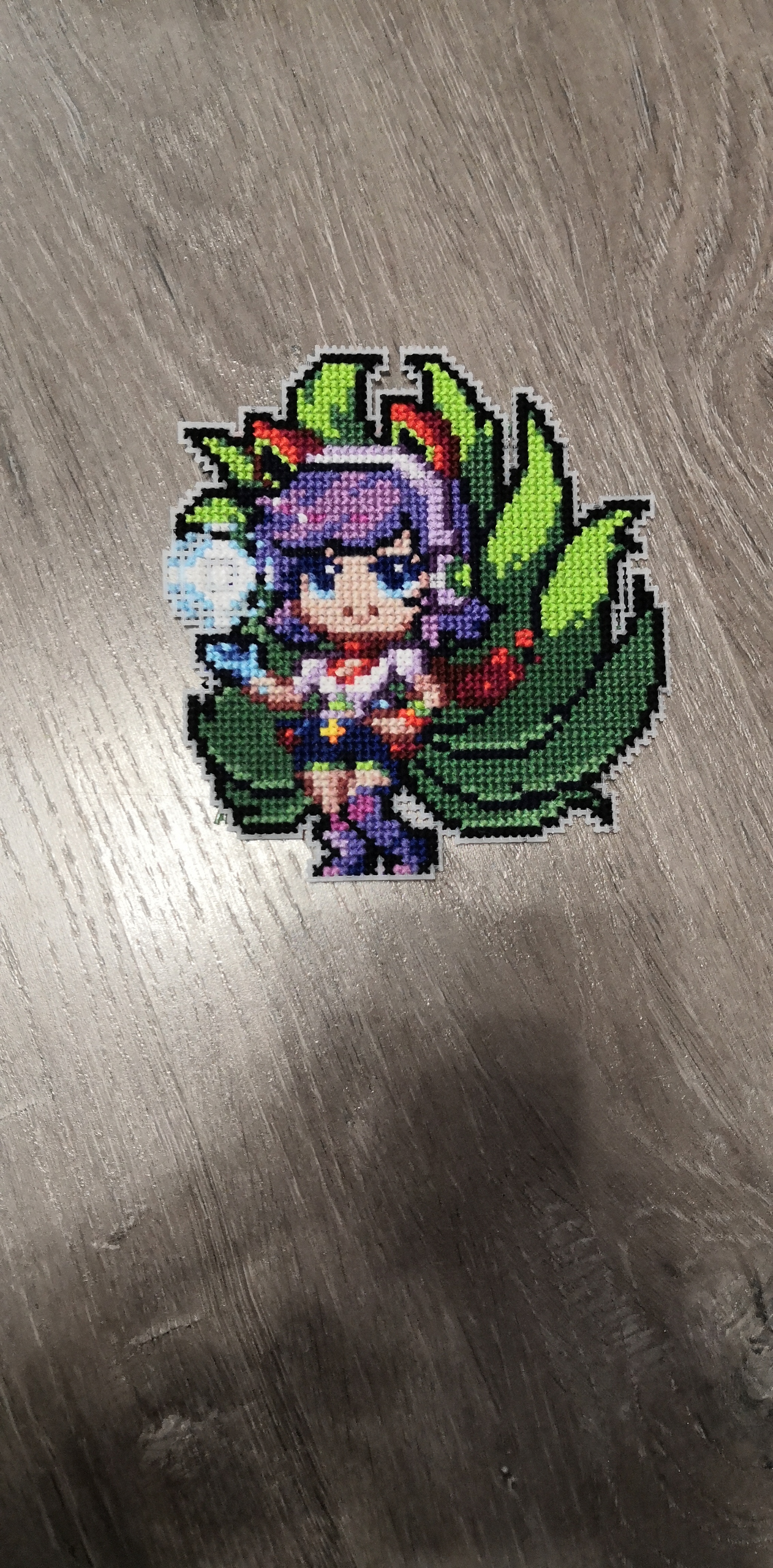 League of legends: Arcade Ahri - My, League of legends, Cross-stitch, Hobby, Longpost