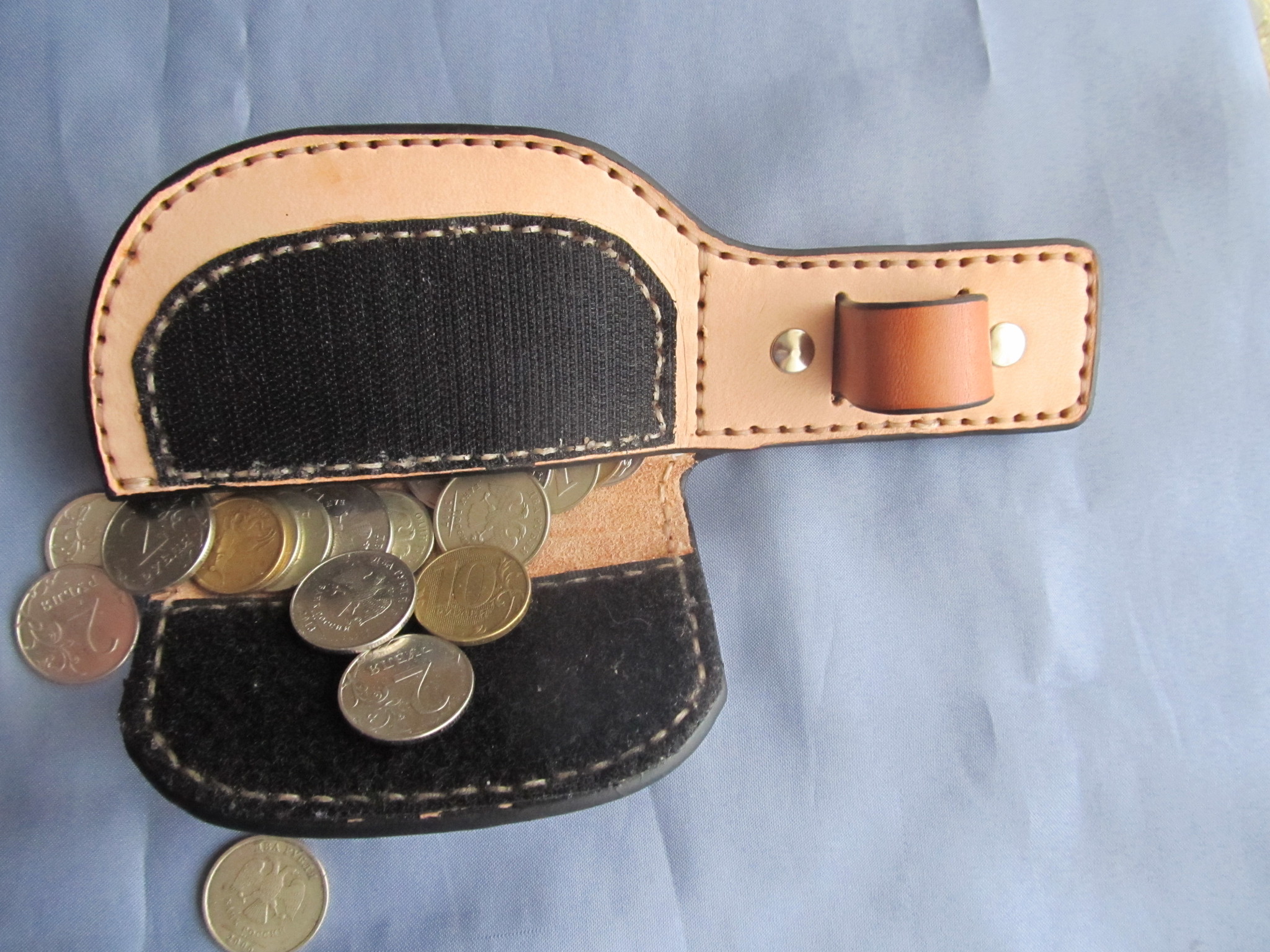 Battle wallet - My, Wallet, Leather products, Longpost, Needlework without process, Leather