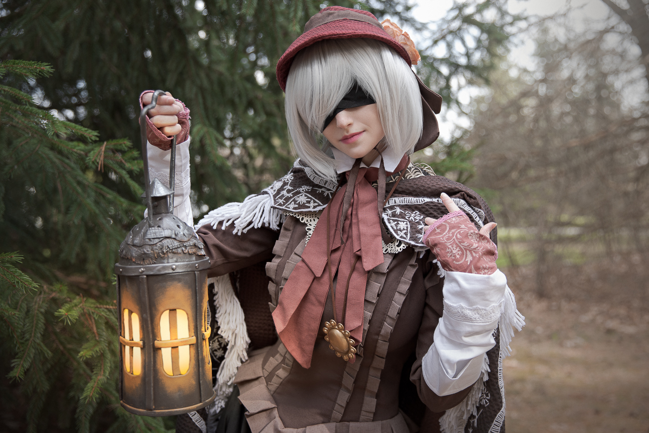 2B - Nier Automata - Plain Doll Bloodborne Cosplay by Claire Sea - Моё, Косплей, NIER Automata, Yorha unit No 2 type B, Bloodborne, Plain Doll, Компьютерные игры, Длиннопост