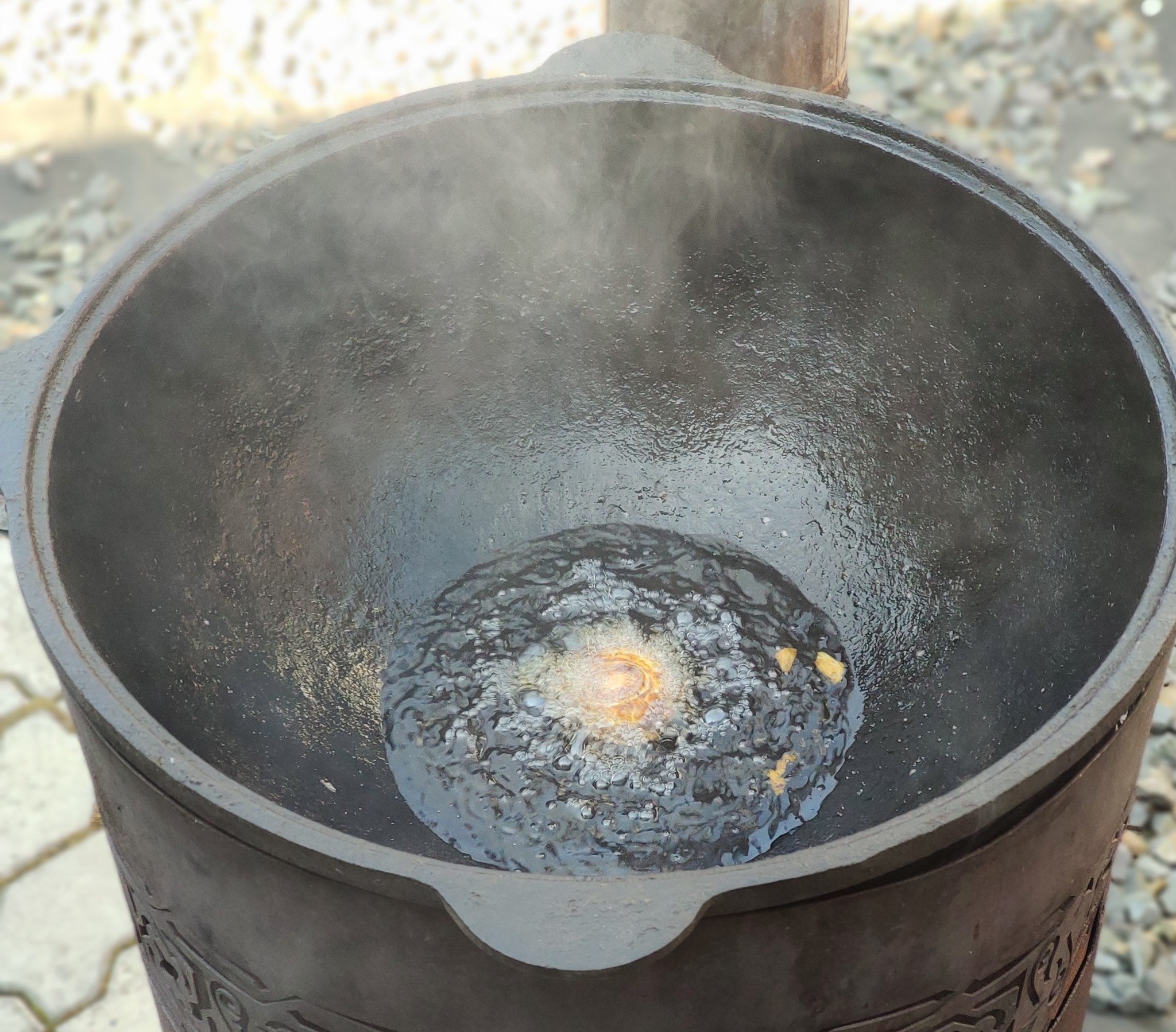 Central Siberian Kazan-Kebab - My, Self-isolation, Preparation, Campfire cooking, Cooking, Kazan kebab, Longpost