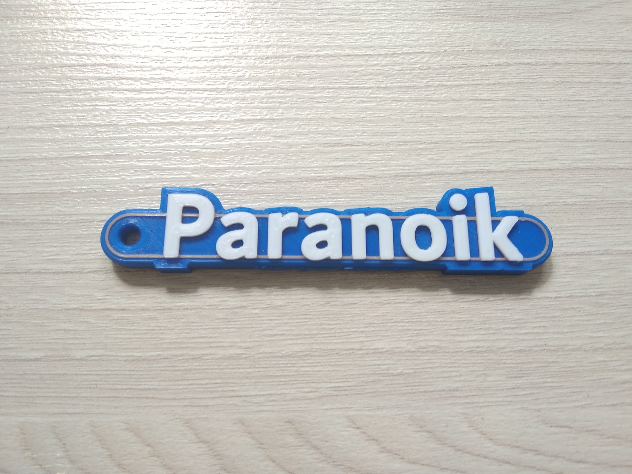 Брелок Paranoika - Моё, Брелок, 3D принтер, Пикабу, Paranoik