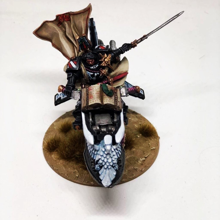 Amateur painting of miniatures. Warhammer 40,000. Samael - My, Warhammer 40k, Warhammer, Dark Angels, Samael, Miniature, Painting miniatures, Longpost