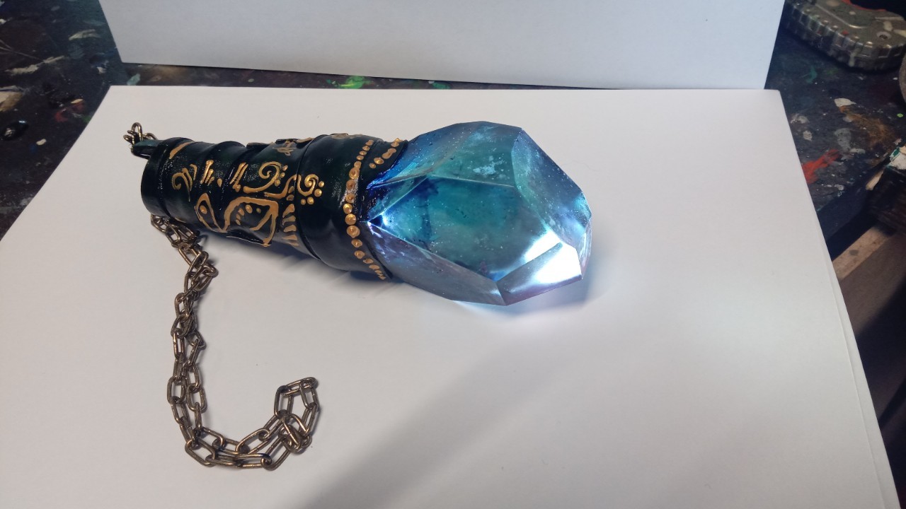 Crystal flashlight - My, Kai Yara, Lamp, Resin casting, Longpost