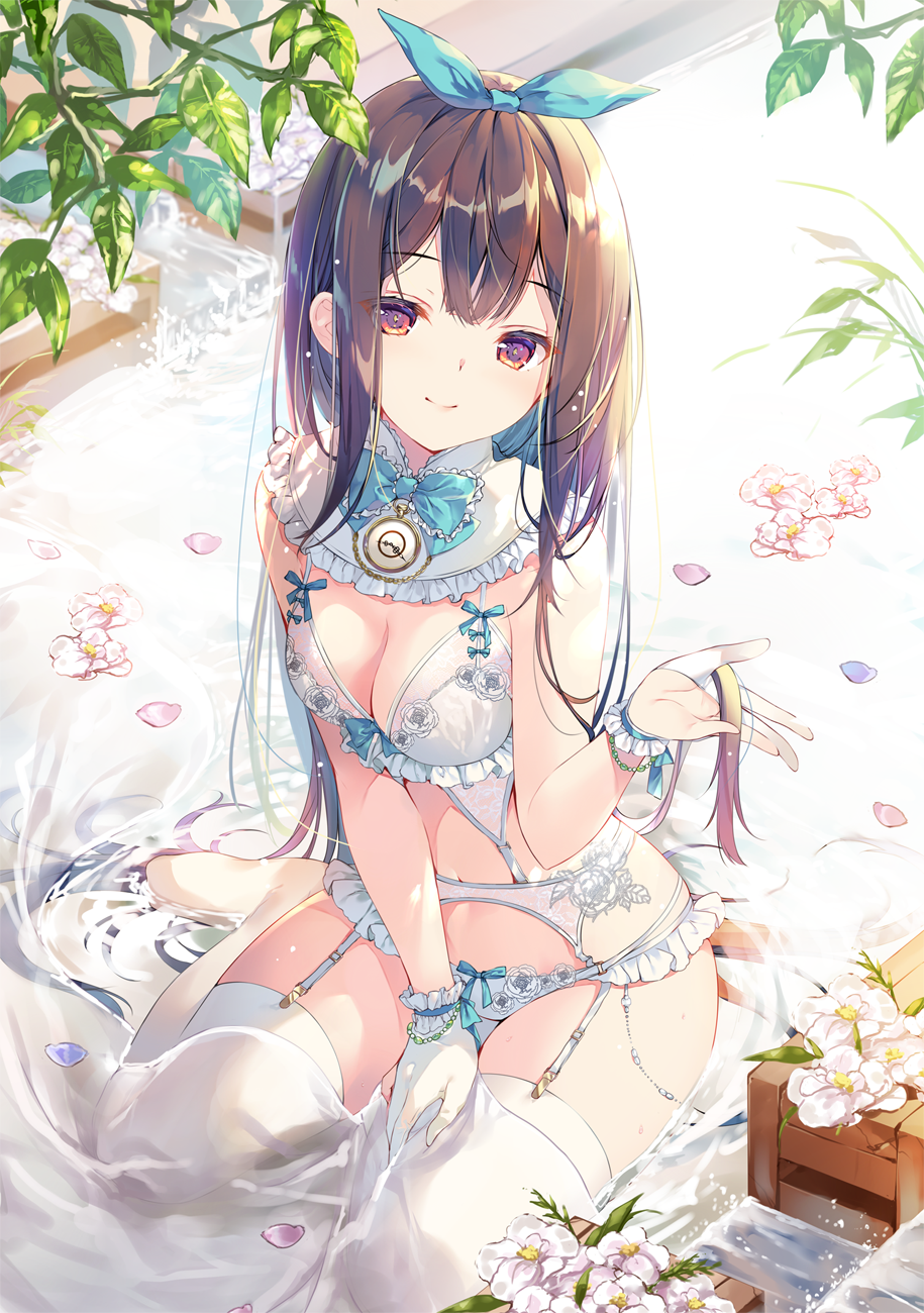 beauty - NSFW, Anime, Anime art, Original character, Animal ears, Fate, Newgame, Underwear, Swimsuit, Longpost