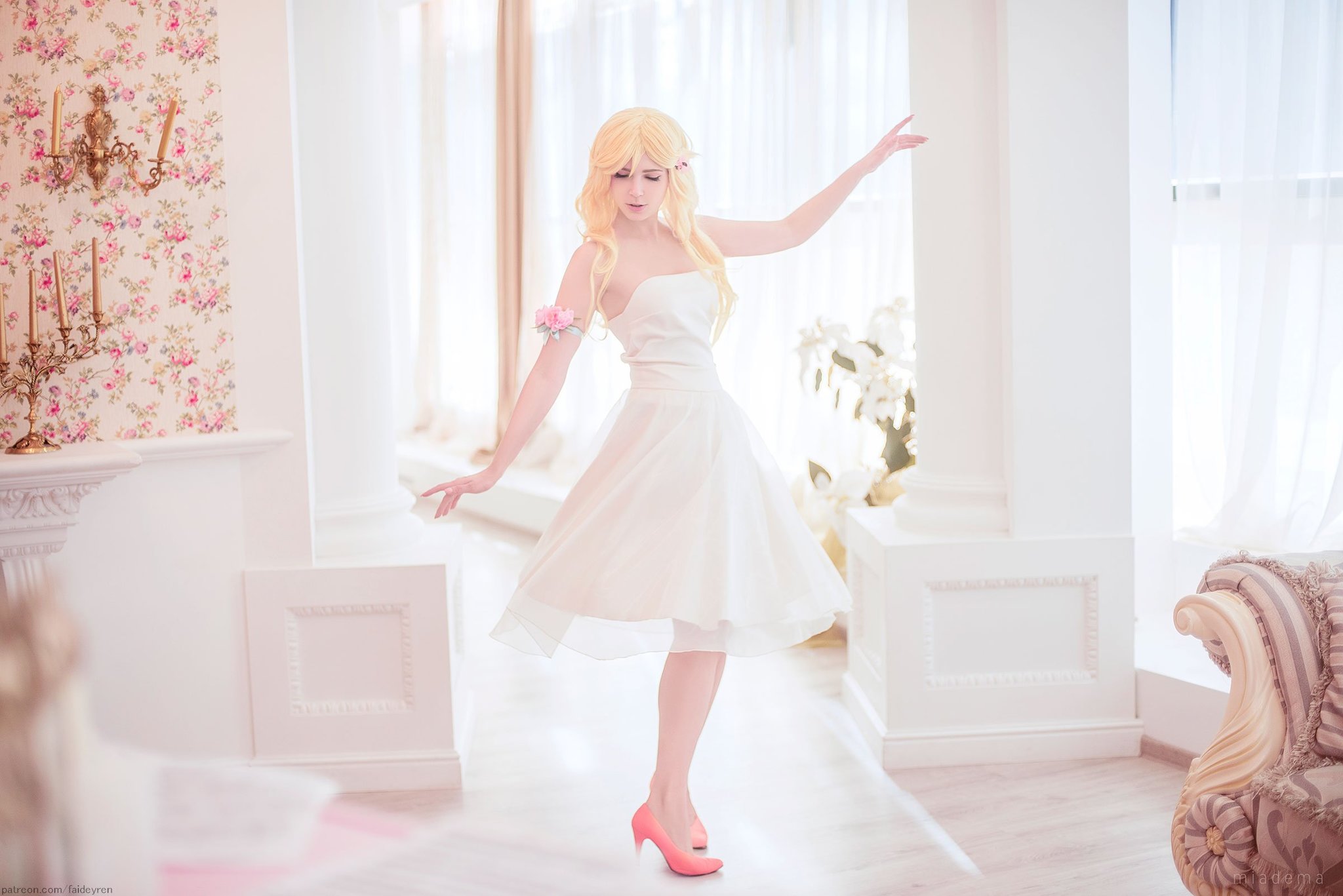 Celebrating April with themed cosplay: Kaori Miyazono by Faid Eyren - My, Faid Eyren, Russian cosplay, Cosplay, Miyazono kaori, Shigatsu wa Kimi no Uso, Longpost