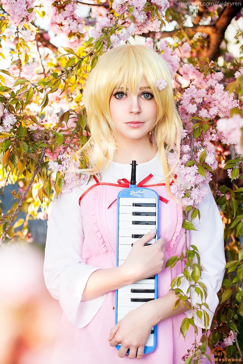 Celebrating April with themed cosplay: Kaori Miyazono by Faid Eyren - My, Faid Eyren, Russian cosplay, Cosplay, Miyazono kaori, Shigatsu wa Kimi no Uso, Longpost