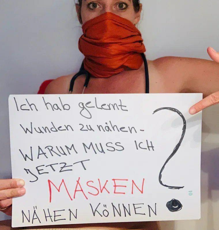 Naked doctors staged a protest - NSFW, Germany, Doctors, Coronavirus, Protest, Longpost, Government, news, The medicine