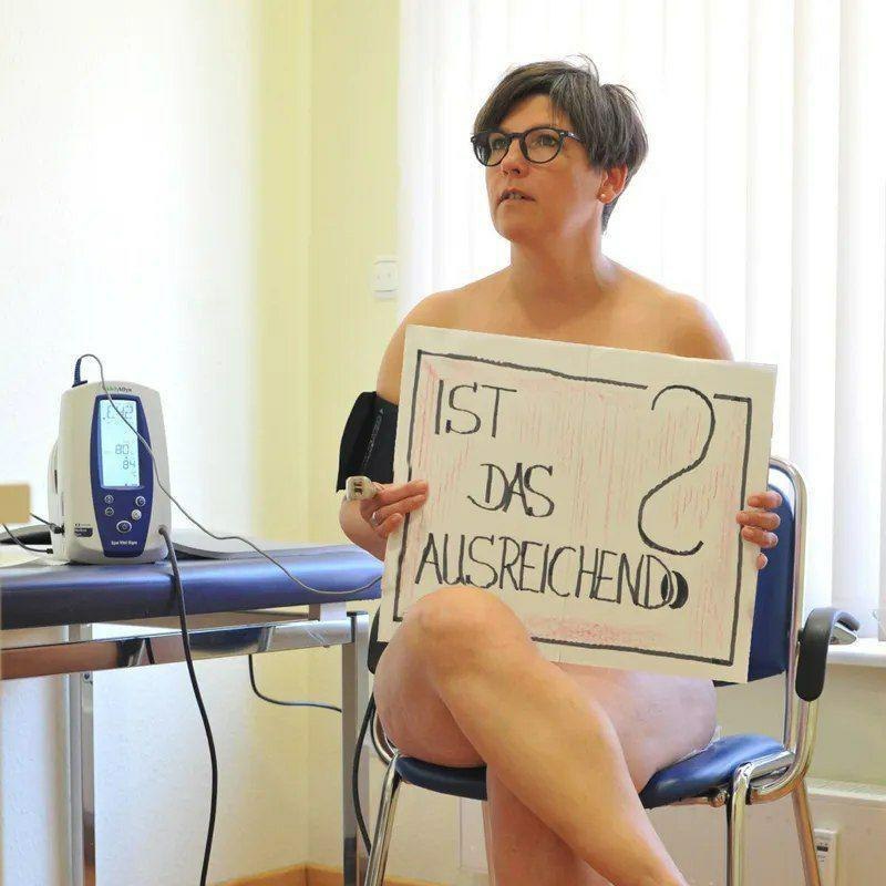 Naked doctors staged a protest - NSFW, Germany, Doctors, Coronavirus, Protest, Longpost, Government, news, The medicine