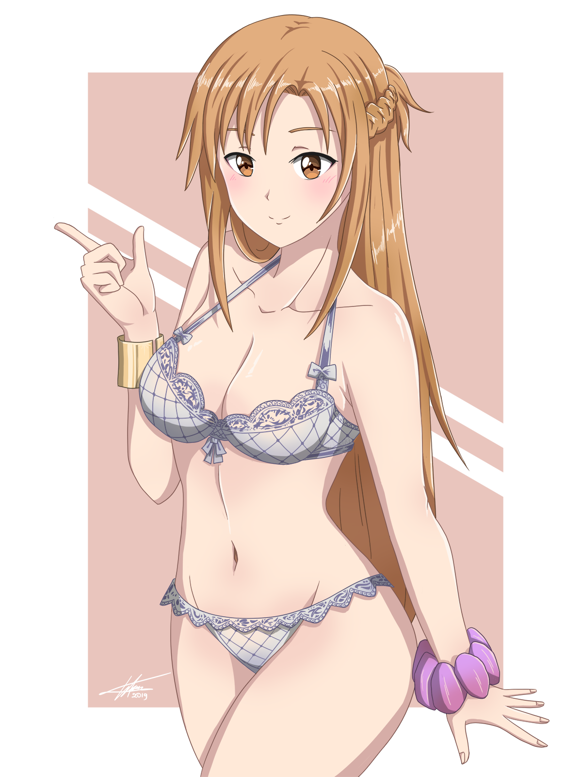 Мастерицы меча - NSFW, Аниме, Anime Art, Original Character, Sword Art Online, Yuuki asuna, Нижнее белье, Грудь, Длиннопост