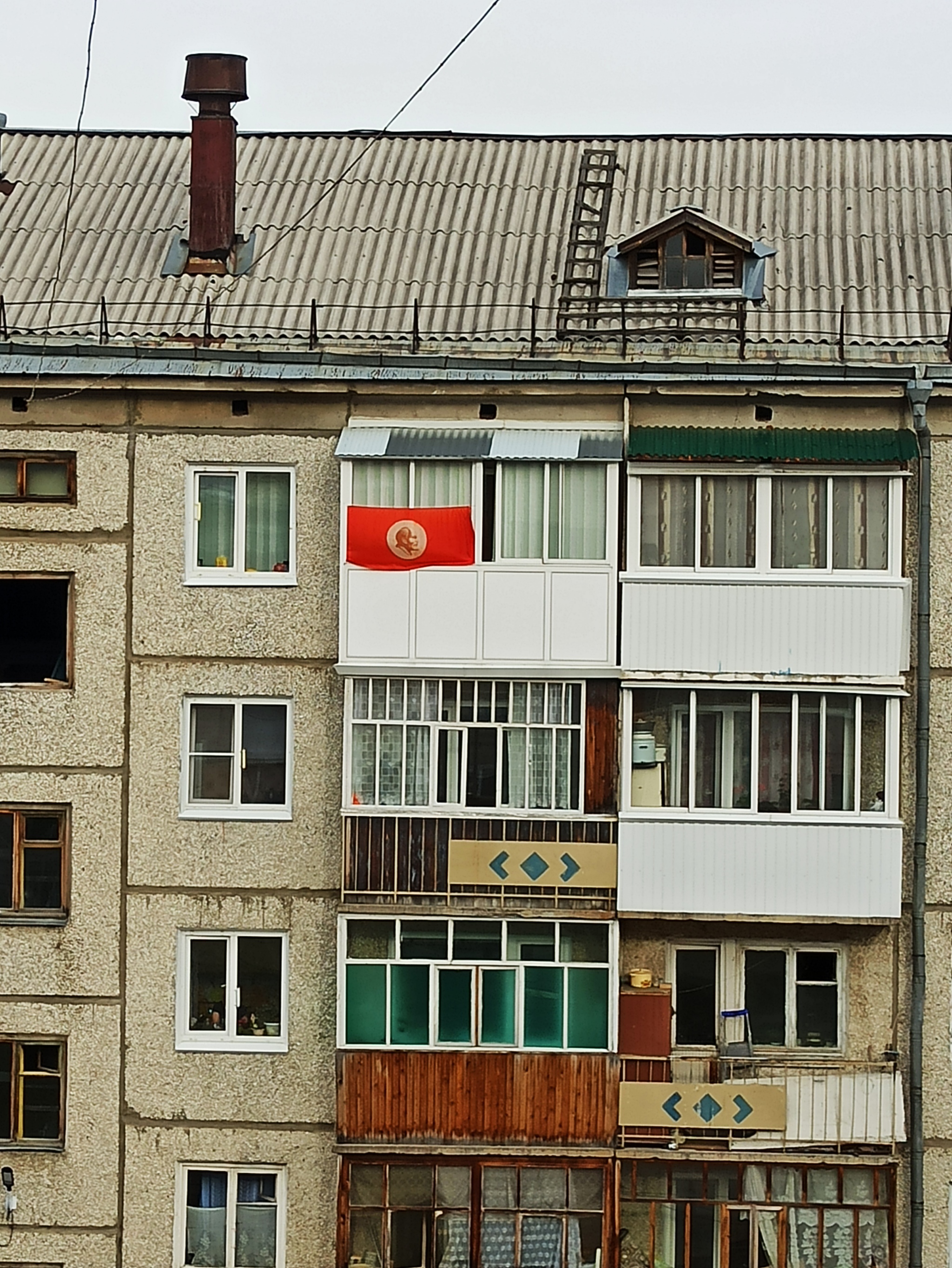 And from my window Lenin's head is visible - My, Lenin, Communism, Peace, Work, May, Longpost