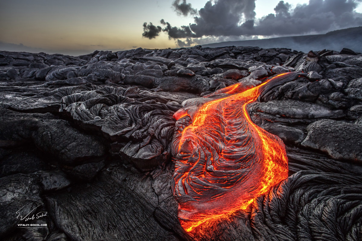 How we fried sausages in a volcano - My, Hawaii, Volcano, Fire, Adventures, Travels, Video, Longpost, Kilauea Volcano