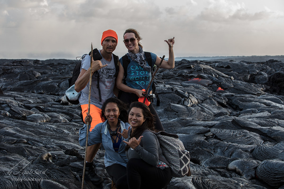 How we fried sausages in a volcano - My, Hawaii, Volcano, Fire, Adventures, Travels, Video, Longpost, Kilauea Volcano