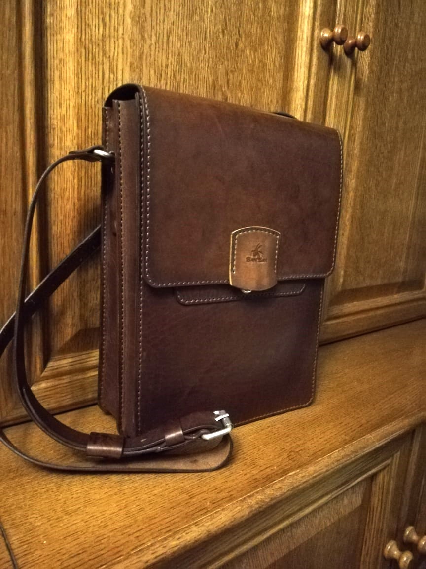 Bag-tablet.. Leather. Handmade - My, Сумка, Handmade, Natural leather, Longpost