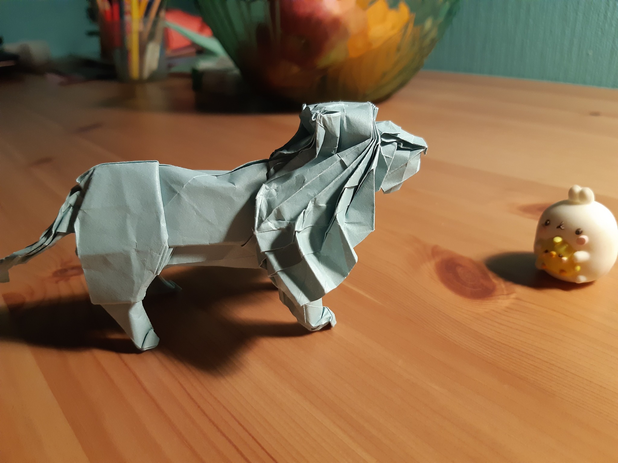 Origami Lion (Satoshi Kamiya) - Origami, Satoshi Kamiya, a lion, Video, Longpost