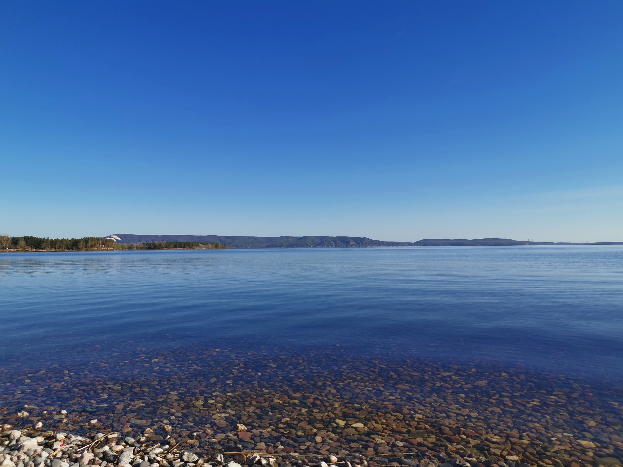 One day from self-isolation. Volga - My, River, The photo, Relaxation, Mate20pro, Longpost