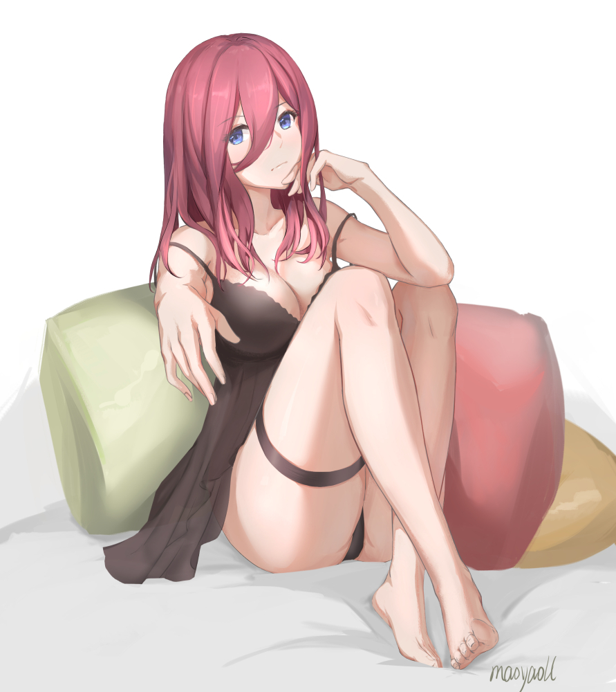 Miku - NSFW, Anime, Anime art, Gotoubun no hanayome, Nakano miku, Underwear, Pantsu, Breast