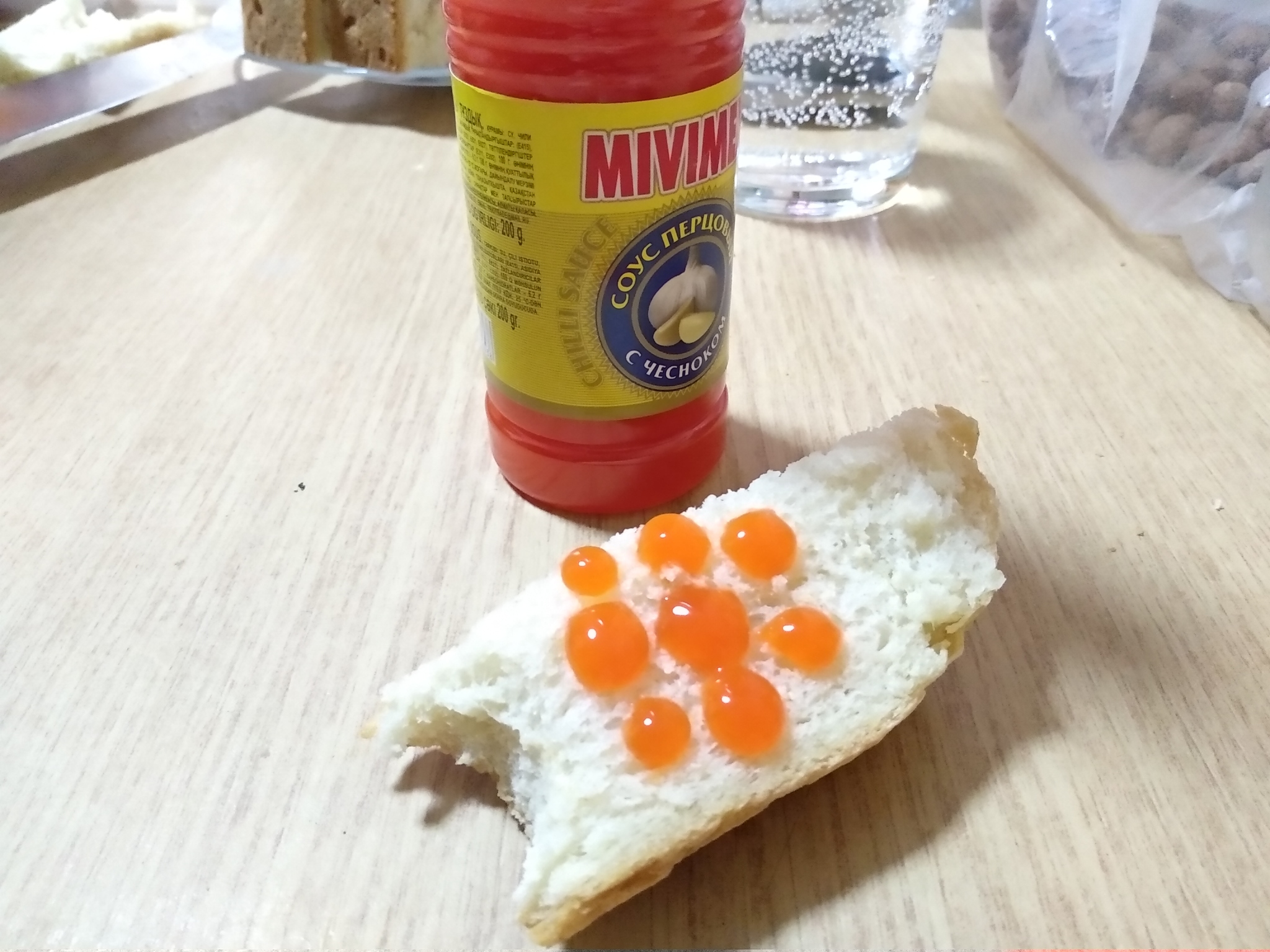 When you want red caviar... - My, A sandwich, Spicy sauce, No money but you hold on, Self-isolation, Rogue