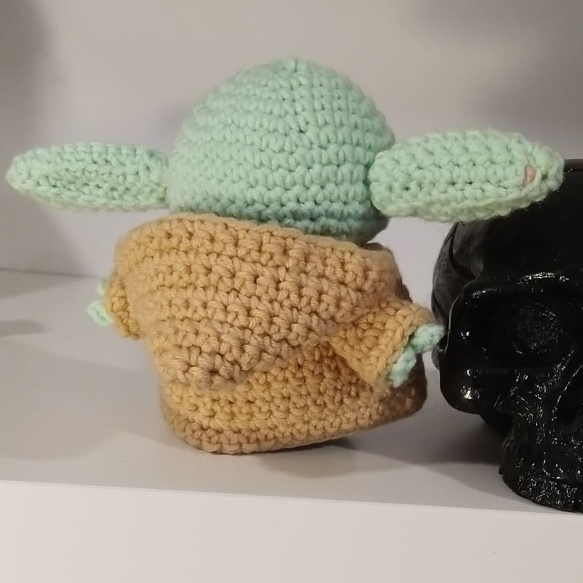 Baby Yoda - My, Crochet, Mandalorian, Grogu