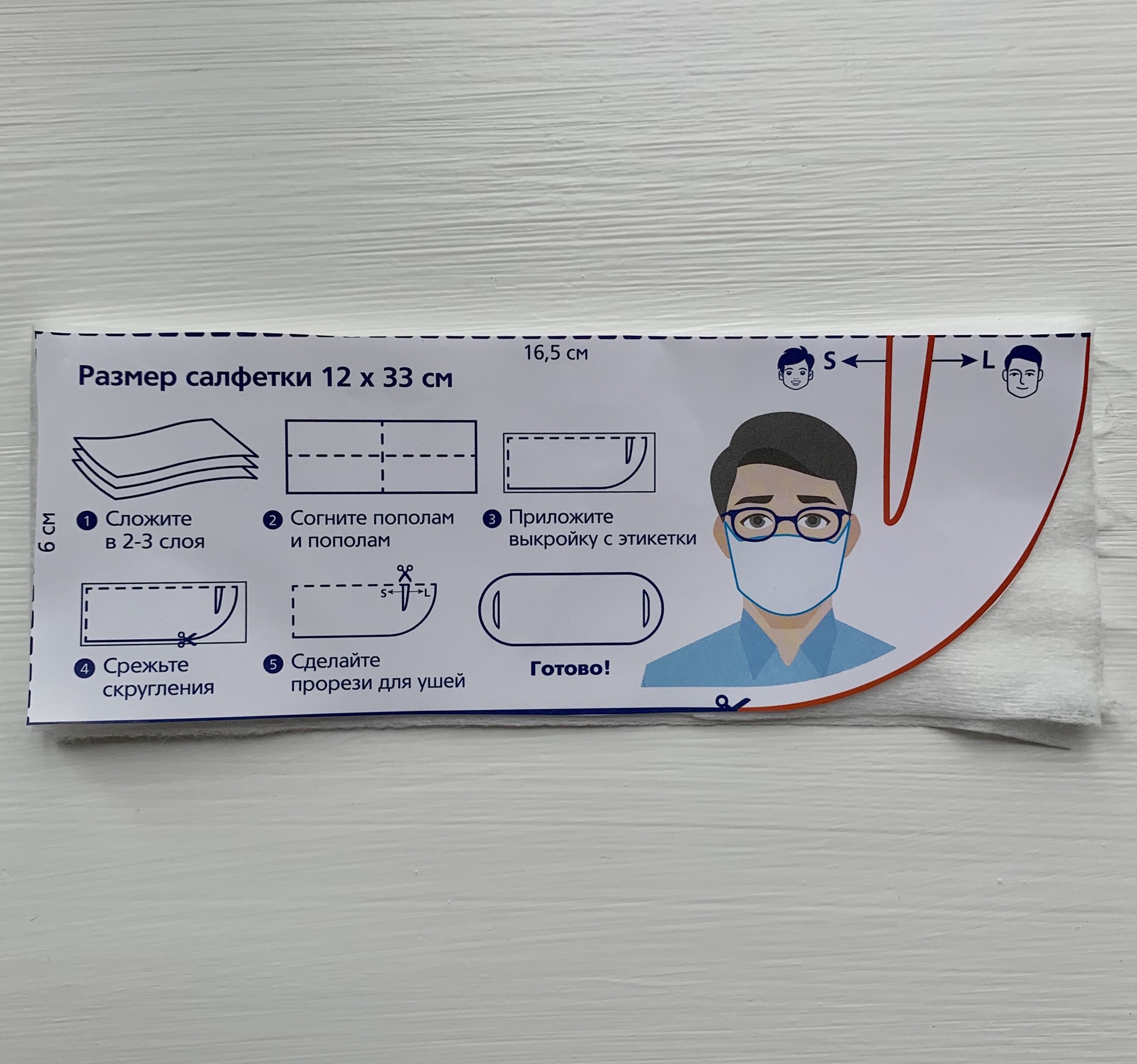 Test report on the product “Disposable individual barrier wipes” - My, Coronavirus, Mask, Epidemic, Protection, The medicine, Continuation, Fine, Longpost