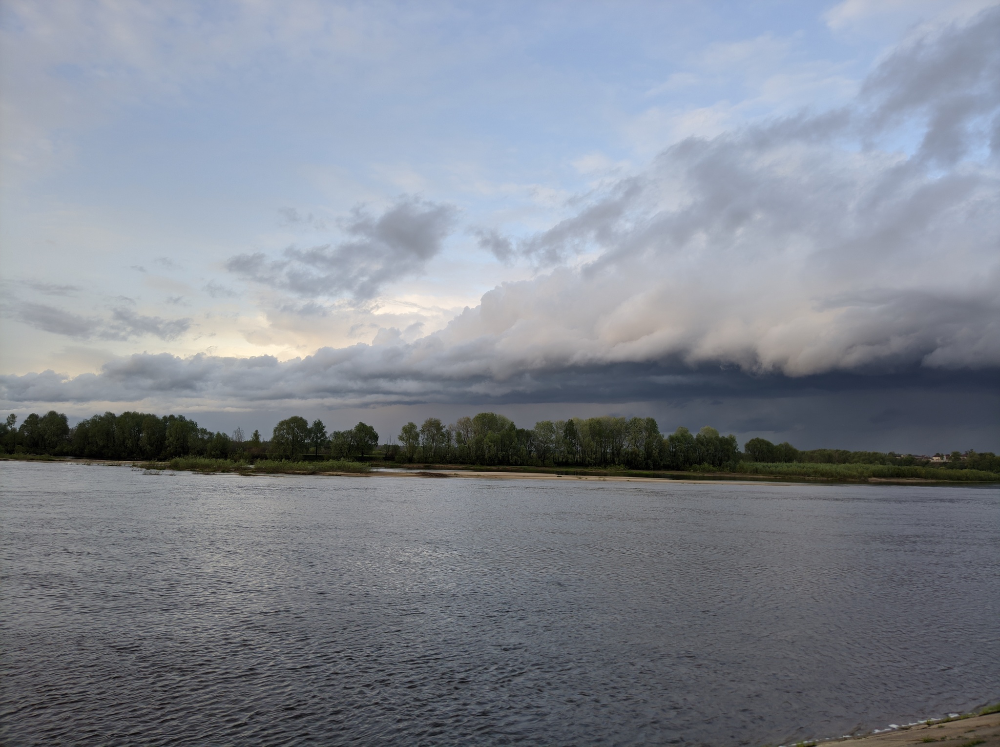 Storm front - My, Thunderstorm, Xiaomi Redmi Note 2, Google Camera, River, Longpost