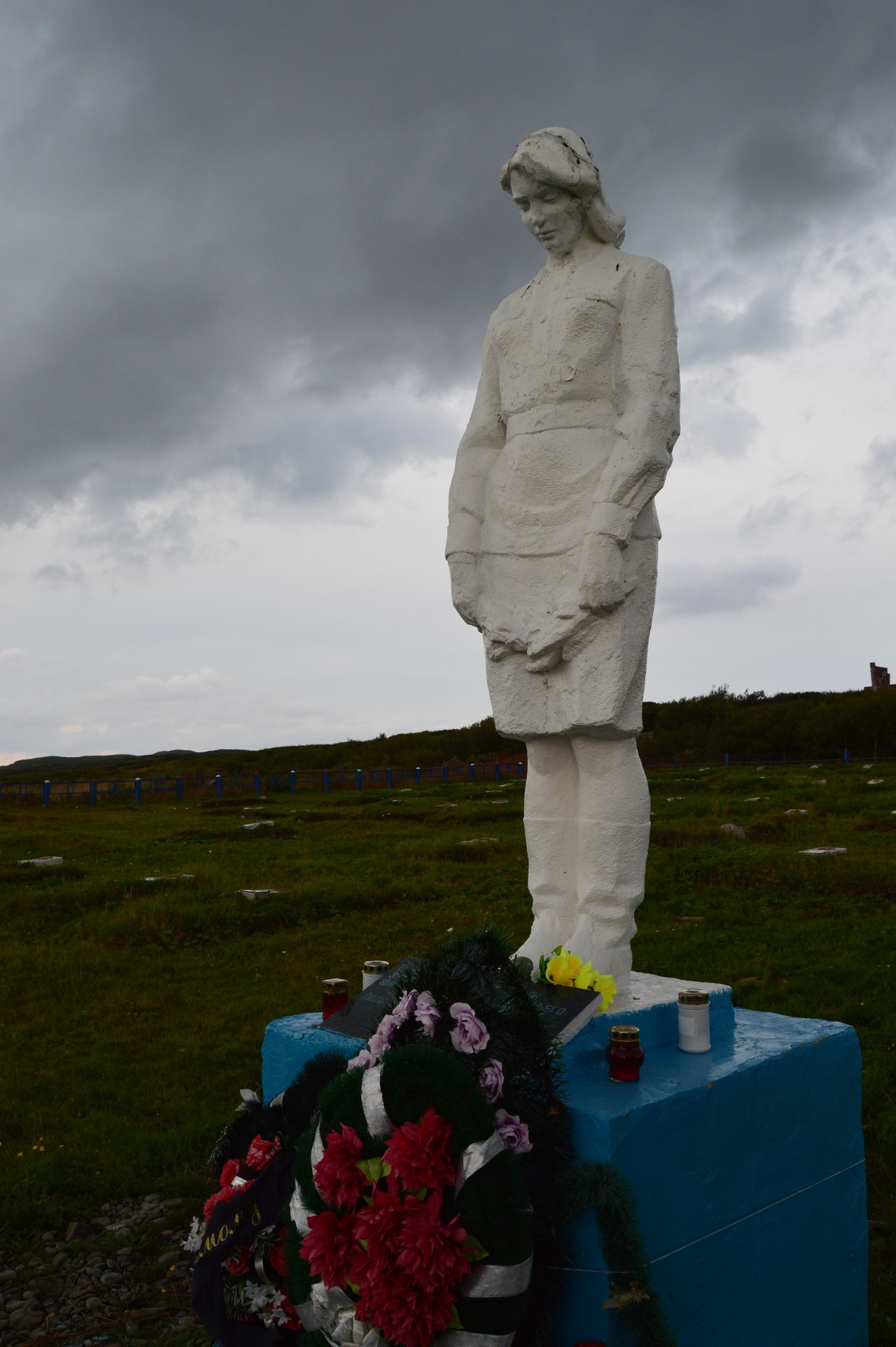 Nurse on the Rybachy Peninsula - My, Murmansk region, Nurses, Monument, Rybachy Peninsula