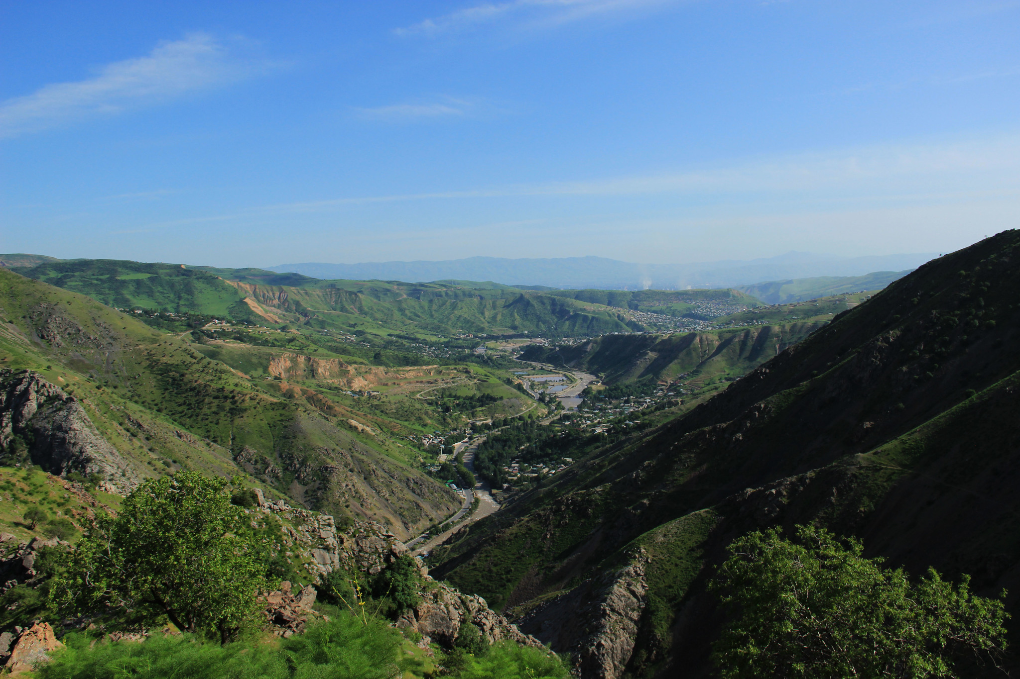 Weekend, near the city - My, The mountains, Панорама, Nature, Tajikistan, Weekend, Longpost