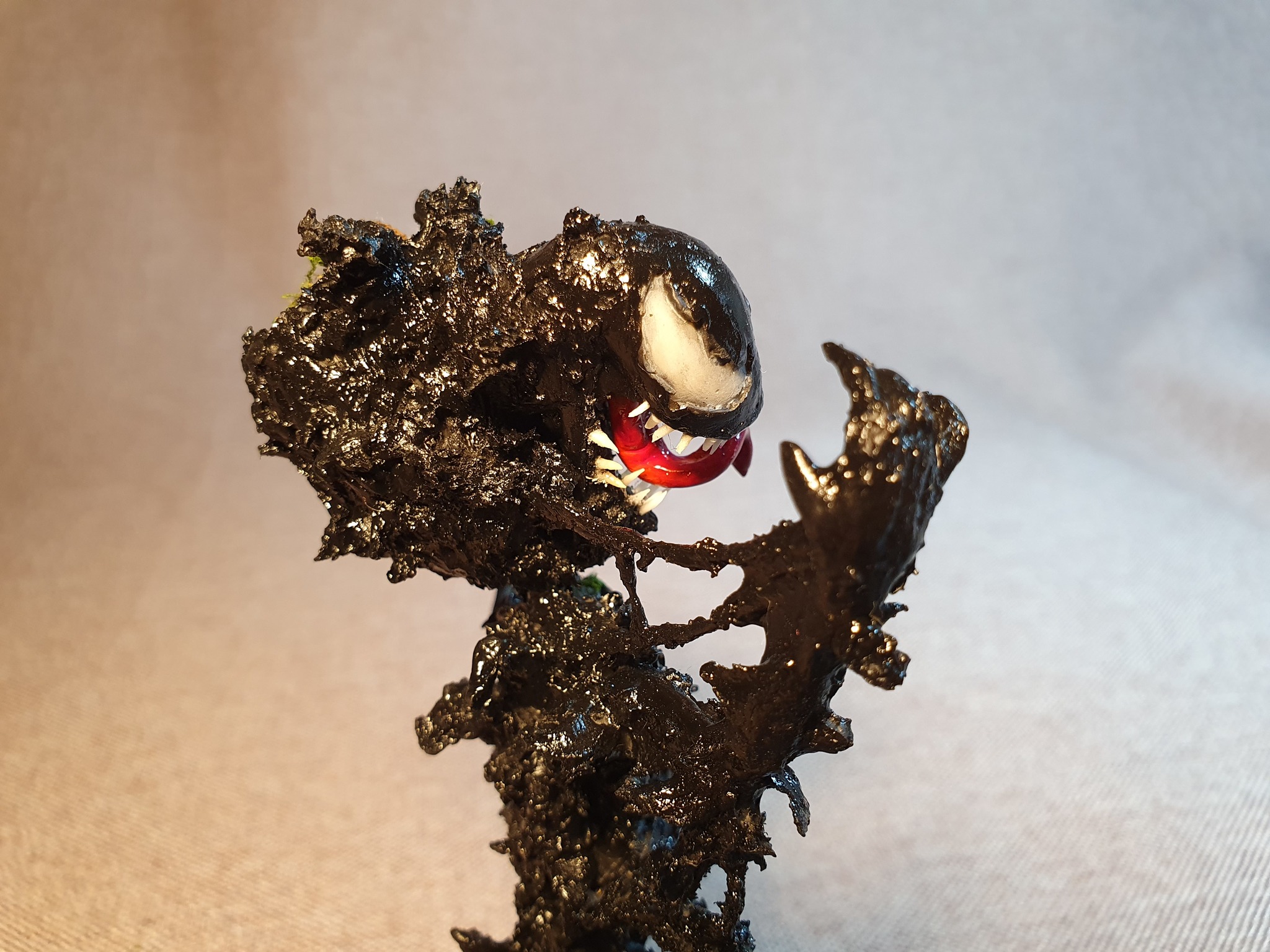 Venom vs Grootenok, or 2D to 3D, or Venogrut sculpting. Schizophrenic story with pictures. Part 3 Final - My, Groot, Venom, Needlework with process, Guardians of the Galaxy Vol. 2, Longpost