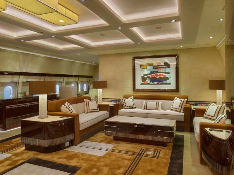 Look inside the largest private jet in the world - Luxury, USA, France, Airplane, Boeing, Longpost, Boeing