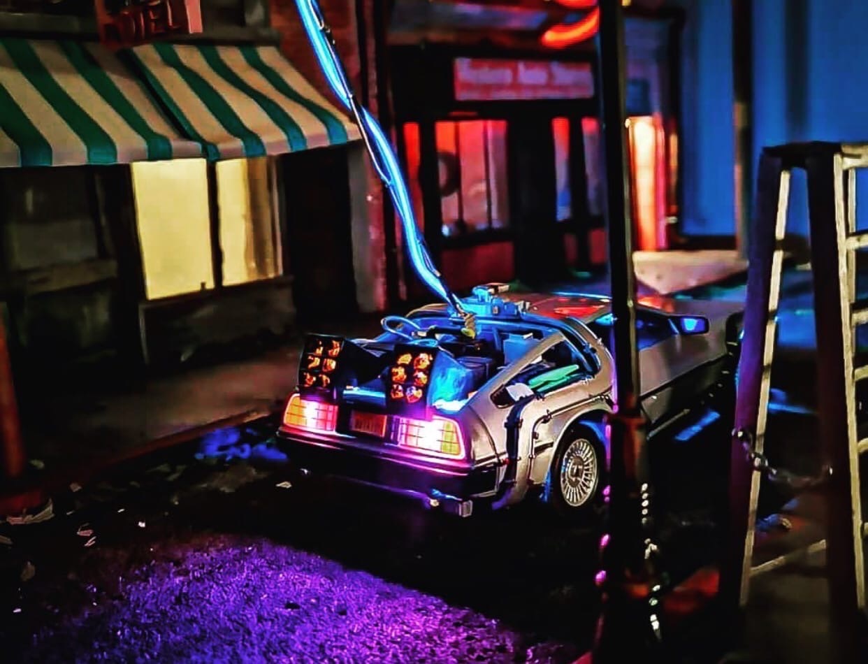 Ultra cool diorama of Back to the Future in 1:24 scale... - Diorama, Back to the future (film), Delorean, Longpost