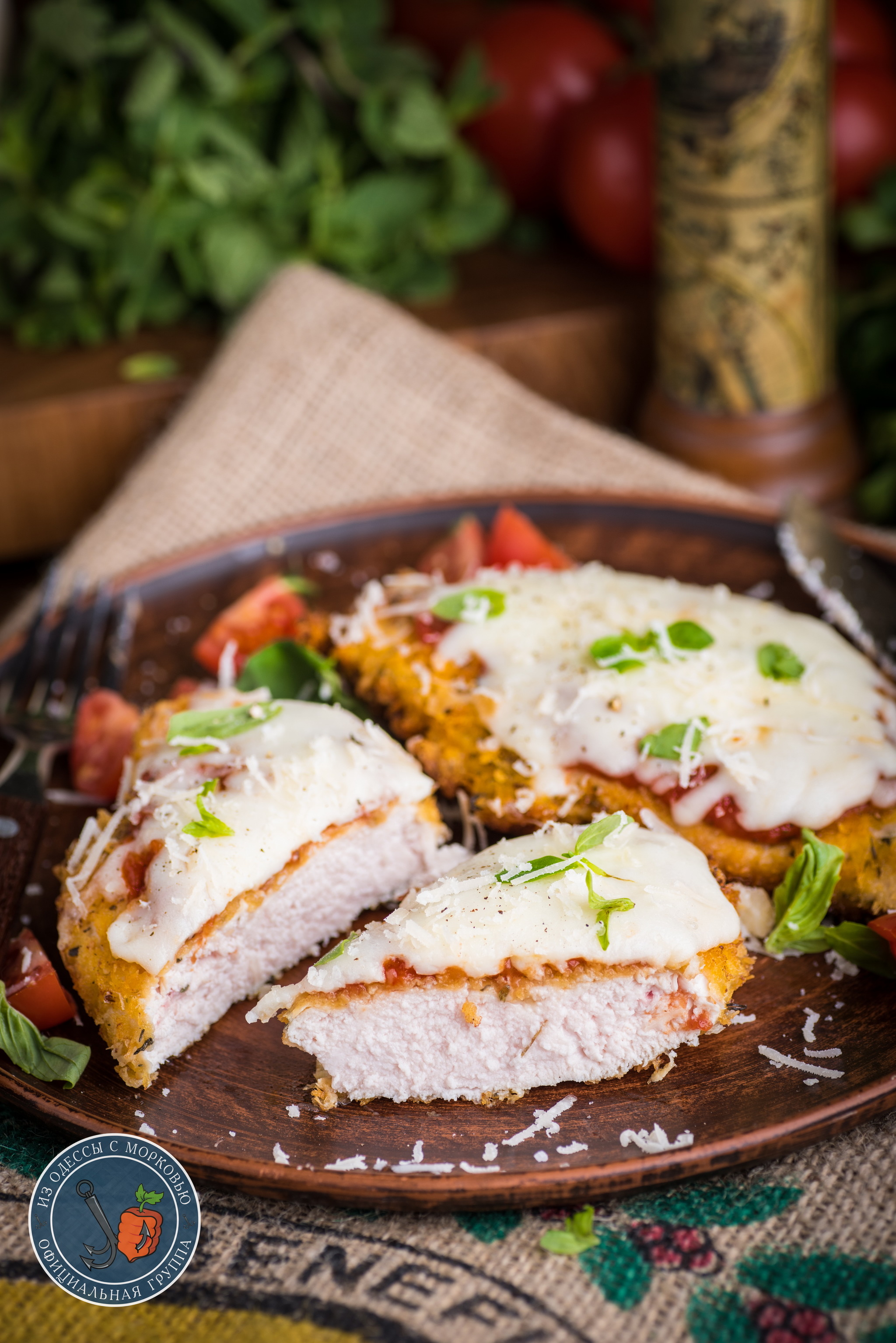 Chicken Parmesan. Based on - My, From Odessa with carrots, Cooking, Food, Recipe, The photo, Longpost, Hen