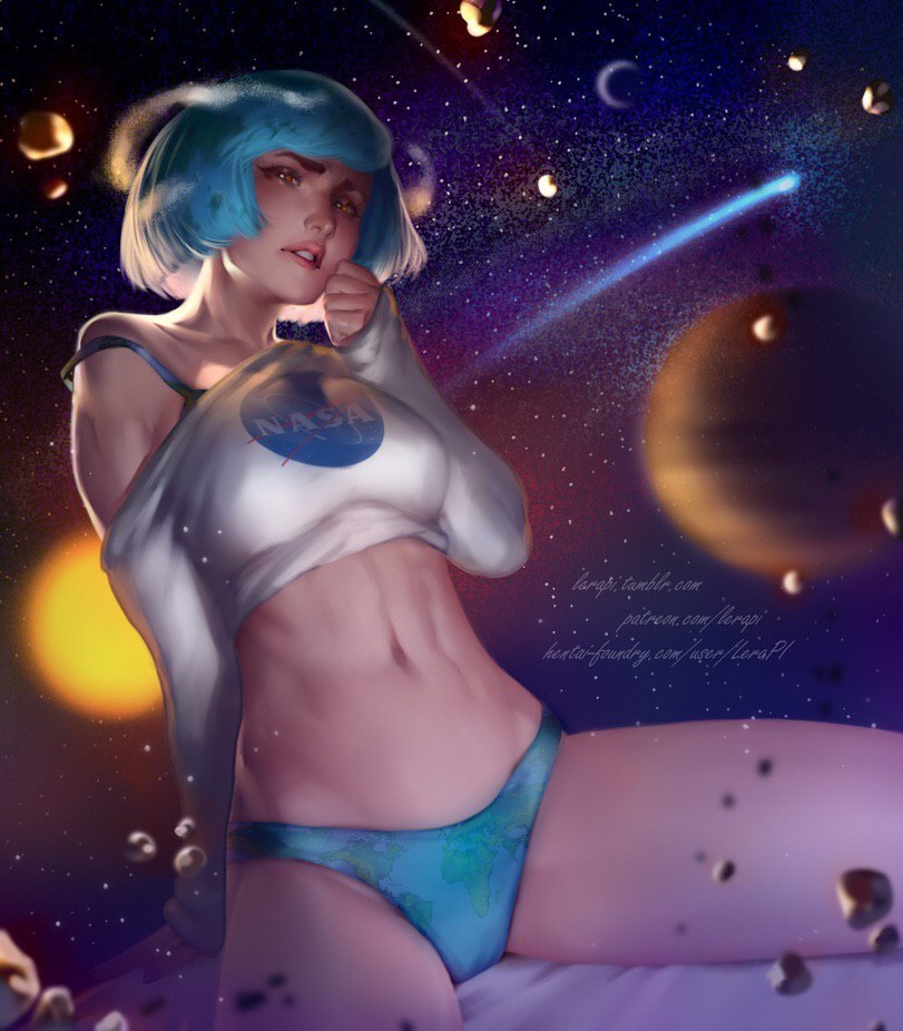 Earth-Chan - NSFW, Art, Earth-Tian, Land, Aleriia_V (lerapi), Longpost