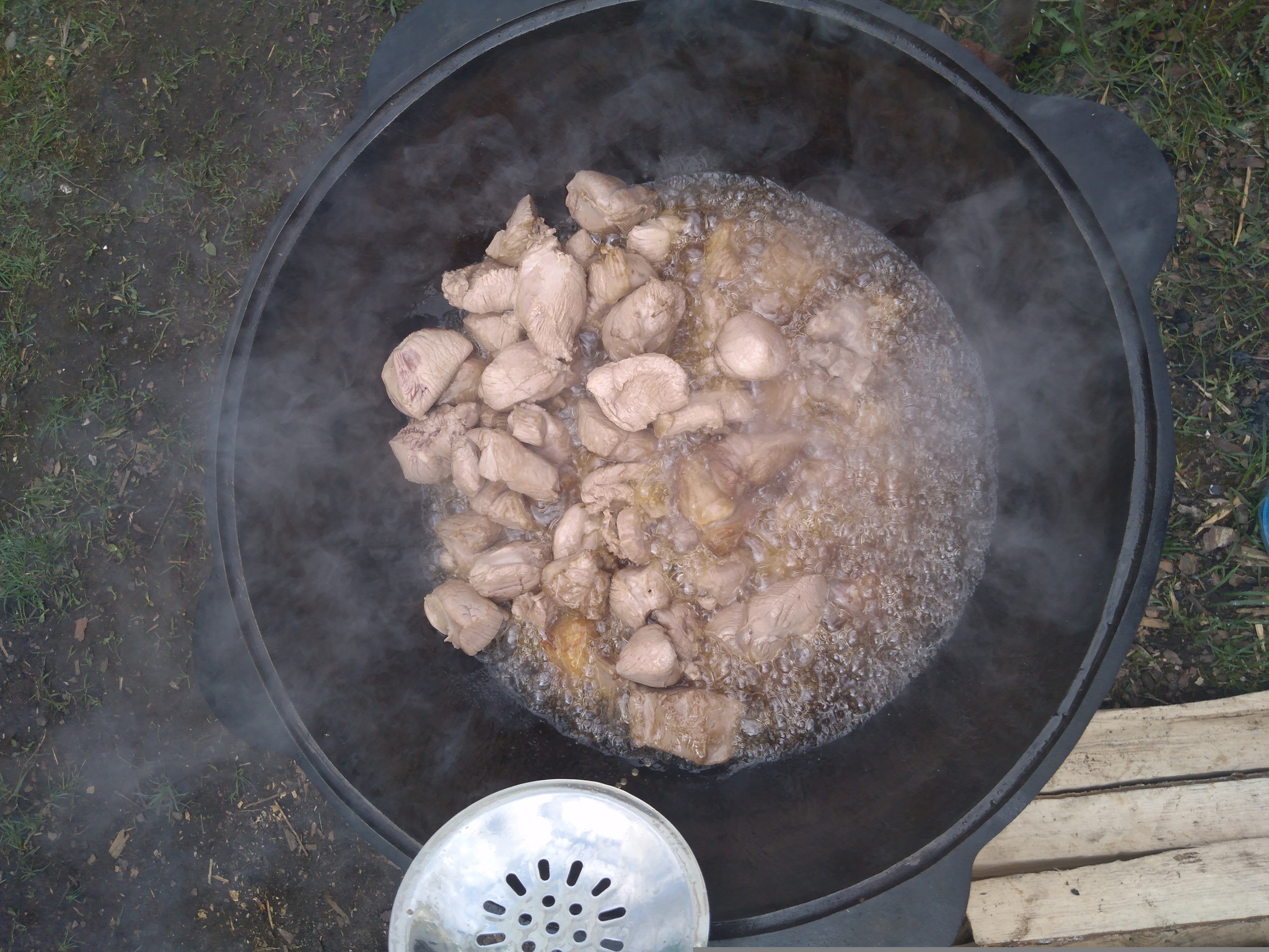 Lamb pilaf - My, Pilaf, Bonfire, Food, Dacha, Longpost, Recipe, Cooking