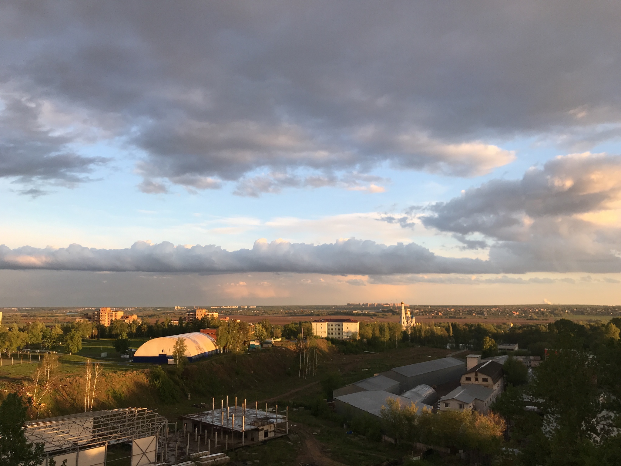 Today yesterday - My, Mobile photography, Rainbow, Weather, Sky, Longpost, Double Rainbow