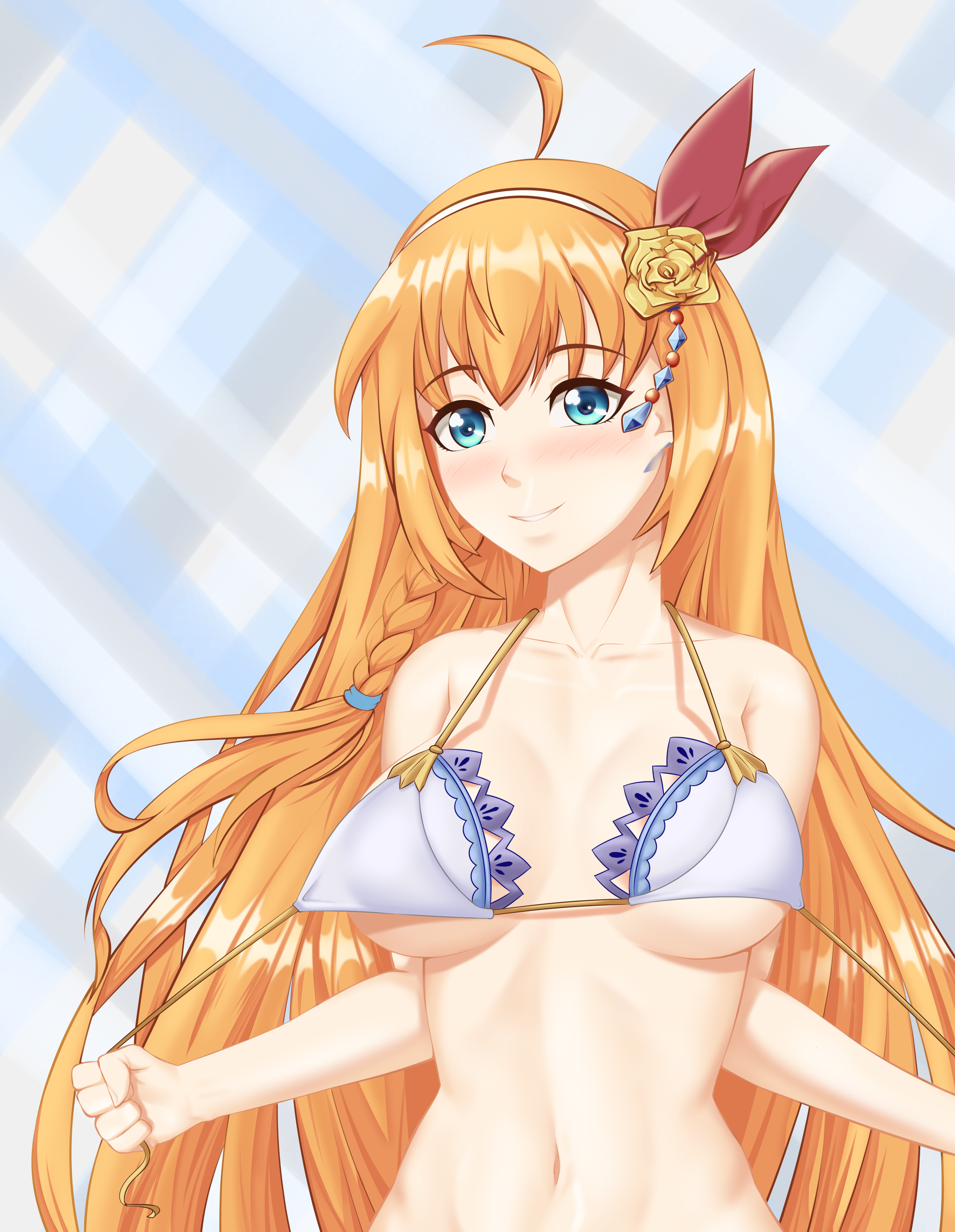 Pecorina. Or... Pecorin? - NSFW, My, Art, Fan art, Cabbbriolet, Princess Connect! Re: Dive, Pecorine, Anime, Anime art, Longpost, Breast