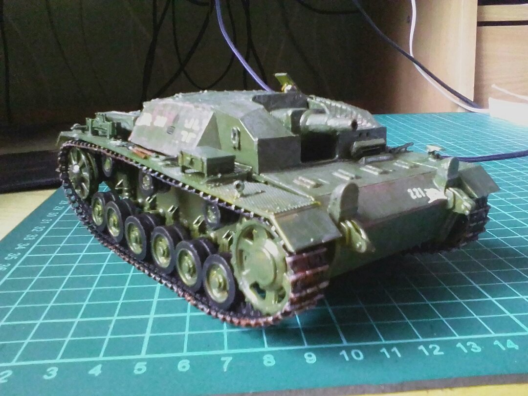 StuG III ausf.B модель от Звезды. Масштаб 1:35 - Моё, Моделизм, Стендовый моделизм, Бронетехника, Длиннопост